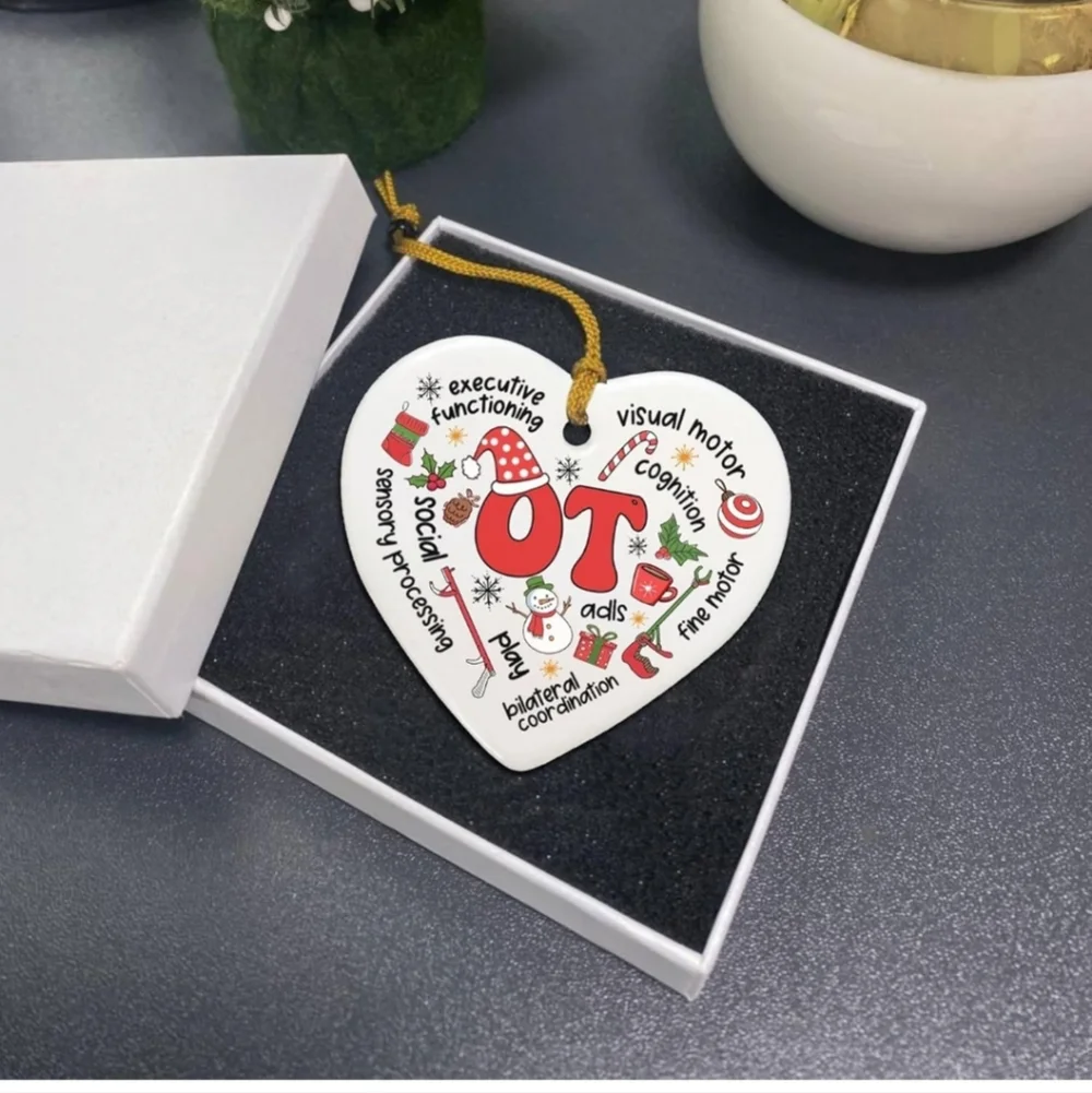 2 Set Speech Therapy Occupation Ornaments